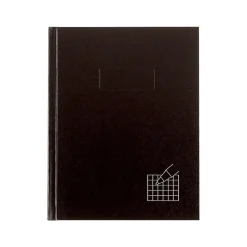 Notebooks|Rediform Executive and Journals 1-Subject Professional Notebooks, 7.25" x 9.25", Quad, 96 Sheets, Black (A9Q)