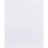 Filler Paper|Rediform Reinforced College Ruled Filler Paper, 8.5" x 11", 3-Hole Punched, 100 Sheets/Pack (20122/WBZ13R)