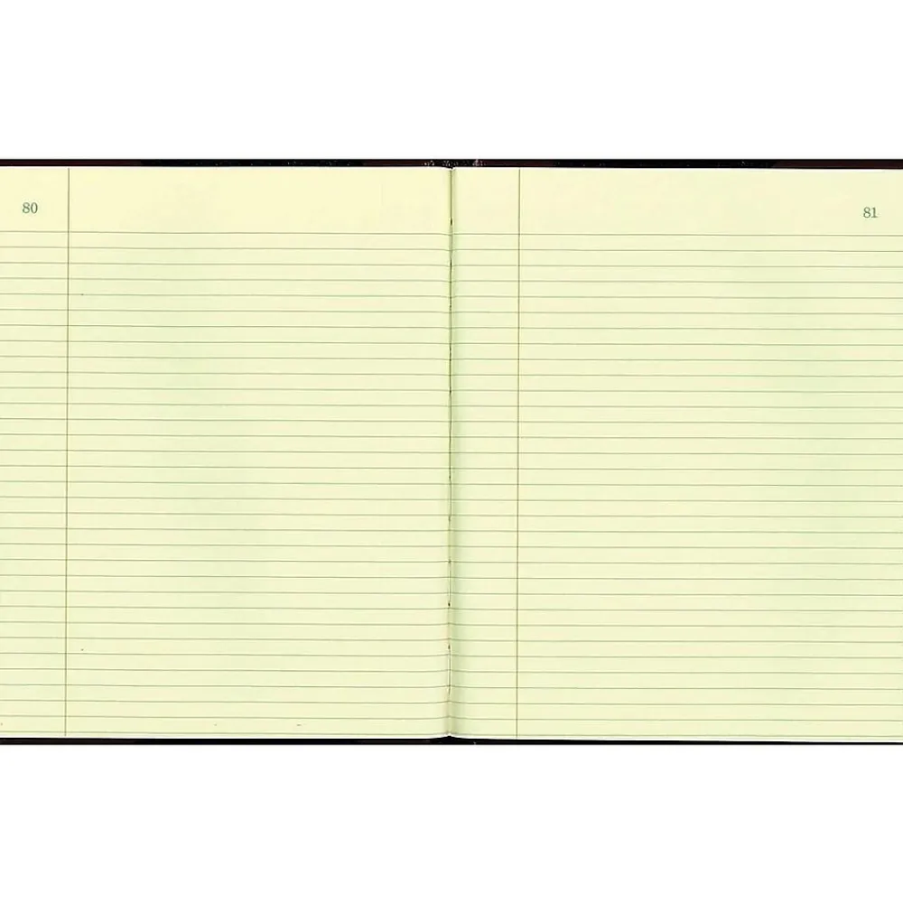 Accounting & Record Journals*National Brand Rediform Texhide Record Book, 7 7/8" x 10", Black, 75 Sheets/Book (56211)