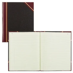Accounting & Record Journals*National Brand Rediform Texhide Record Book, 7 7/8" x 10", Black, 150 Sheets/Book (56231)