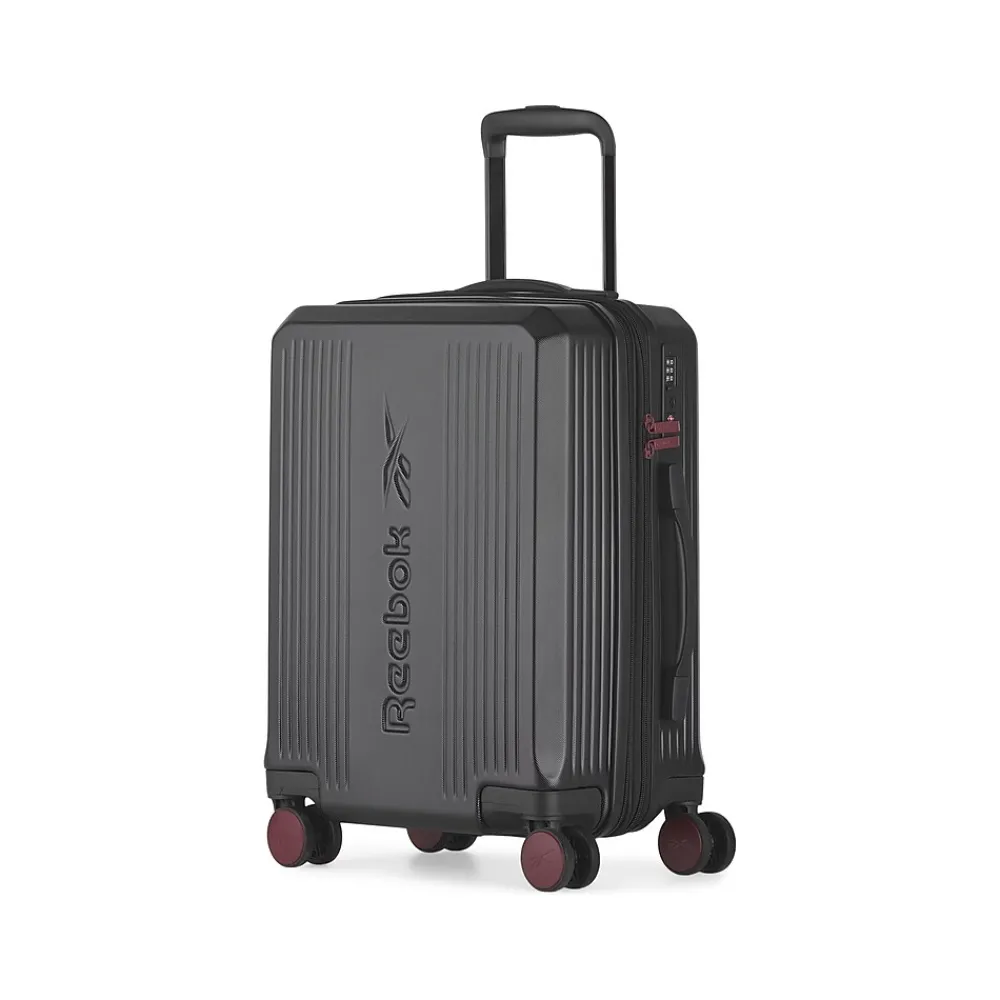 21.25" Hardside Carry-On Suitcase, 8-Wheeled Spinner, TSA Checkpoint Friendly, Black (HLG4420RB-BLACK)<Reebok Best