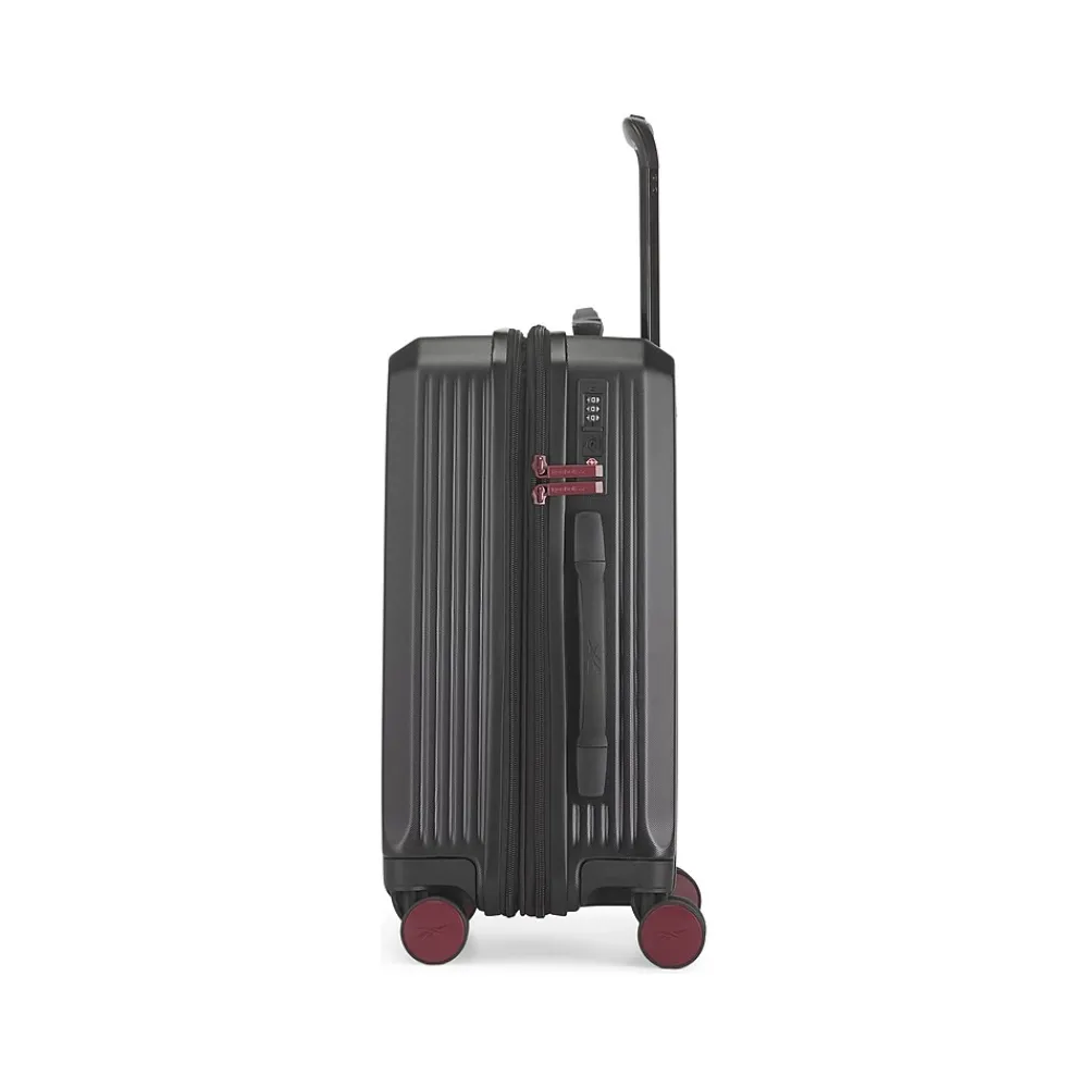 21.25" Hardside Carry-On Suitcase, 8-Wheeled Spinner, TSA Checkpoint Friendly, Black (HLG4420RB-BLACK)<Reebok Best
