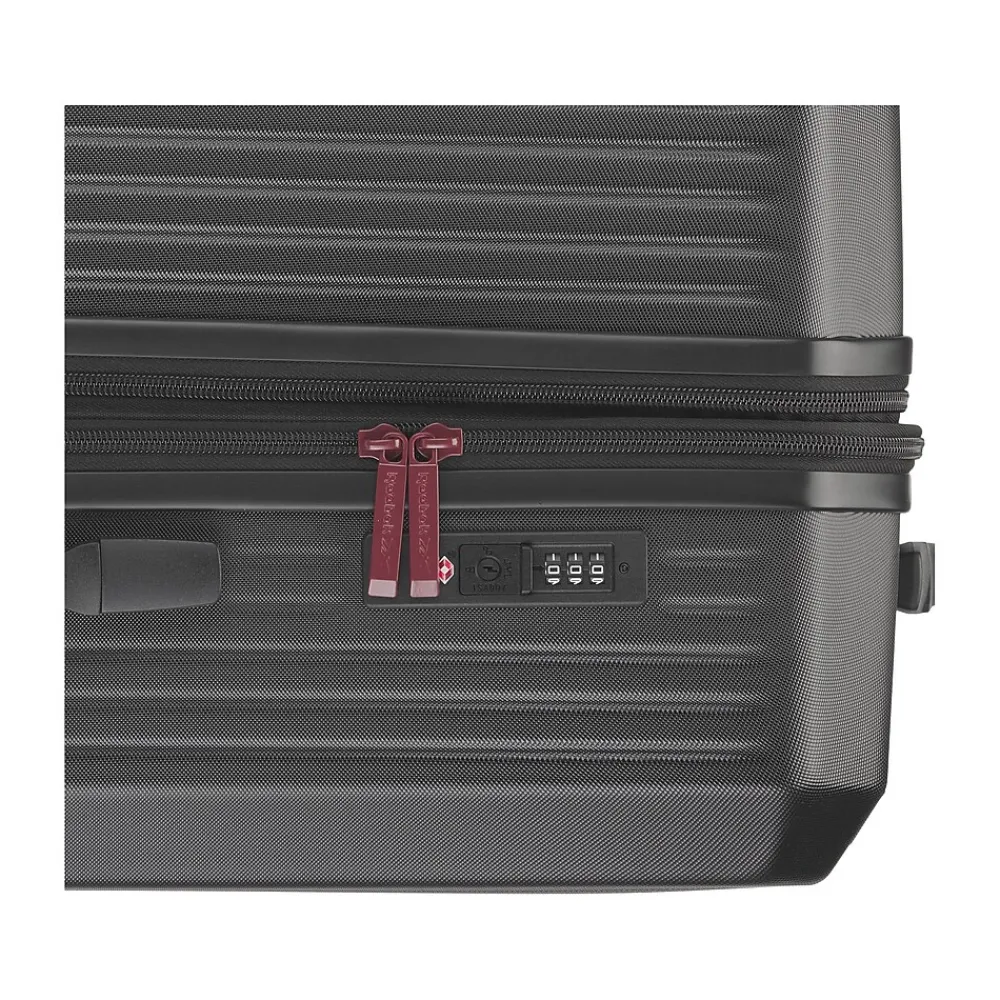 21.25" Hardside Carry-On Suitcase, 8-Wheeled Spinner, TSA Checkpoint Friendly, Black (HLG4420RB-BLACK)<Reebok Best