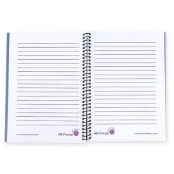 Notepads|RE-FOCUS THE CREATIVE OFFICE on the GO Notepad, College Ruled, Black, 142 Sheets/Pad (88001)