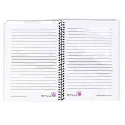 Notepads|RE-FOCUS THE CREATIVE OFFICE on the GO Notepad, 6" x 8", College Ruled, White, 142 Sheets/Pad (88002)