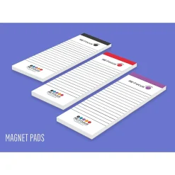 Notepads|RE-FOCUS THE CREATIVE OFFICE on the GO Notepad, 3.5" x 9", College Ruled, 50 Sheets/Pad, 3 Pads/Pack (83001)