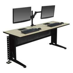 Online Regency Adjustable Double Screen Articulating Monitor Mount, Up to 24