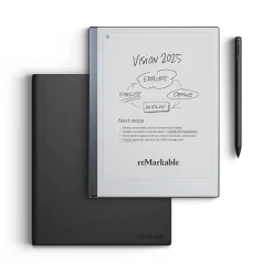 2 10.3" Paper Tablet with Marker Plus and Premium Leather Book Folio, Black (RM115)<reMarkable Online