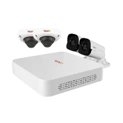 REVO America Ultra HD Audio Capable 4 Channel 1 TB NVR Surveillance System with 4 Cameras (RU82D2GB2GA-2T)