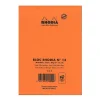 Notepads|Rhodia Classic French Paper Pads Graph 4 In. X 6 In. Orange [Pack Of 8] (8PK-13200)
