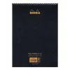 Notepads|Rhodia Wirebound Notebooks Ruled 8 1/4 In. X 12 1/2 In. Black (185019)