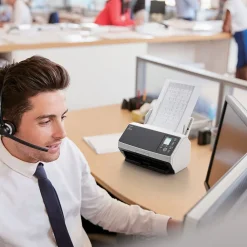 Ricoh FI-8170 CG01000-303001 Duplex Desktop Document Scanner with Paper Stream Capture Pro Software License, Black/White