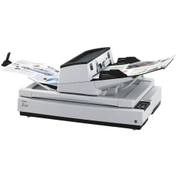 Ricoh fi-7700 PA03740-B005 Duplex Flatbed Document Scanner, Black/White