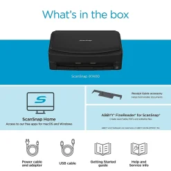 Ricoh ScanSnap IX1400 PA03820-B235 Duplex Document Scanner, Black