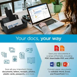 Ricoh ScanSnap IX1300 Wireless Duplex Document Scanner, White (PA03805-B005)