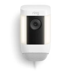 Ring Spotlight Cam Pro Wired Security Camera, White (B09DRK9ZJ8)
