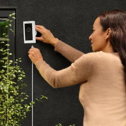 Ring Stick Up Cam Pro Plug In Indoor/Outdoor HDR Wired Security Camera, Black (B09CKJVYXP)