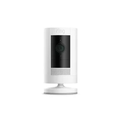 Ring Wireless Stick Up Camera, White (B07Q6ZZFLS)