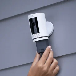 Ring Wireless Stick Up Camera, White (B07Q6ZZFLS)