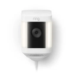 Ring  Spotlight Cam Plus Outdoor Wireless Security Camera, White (B09J1TB7TB)