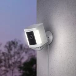 Ring  Spotlight Cam Plus Outdoor Wireless Security Camera, White (B09J1TB7TB)