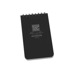 Notebooks|Rite In The Rain All-weather 1-Subject Pocket Notebook, 3" x 5", Graph Ruled, 50 Sheets, Black (735)
