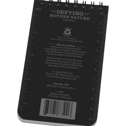 Notebooks|Rite In The Rain All-weather 1-Subject Pocket Notebook, 3" x 5", Graph Ruled, 50 Sheets, Black (735)