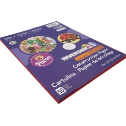 Construction Paper*Riverside 3D 9" x 12" Construction Paper, Holiday Red, 50 Sheets (P103442)