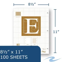 Notebooks|Roaring Spring Paper Products Roaring Spring Engineer Calculation 1-Subject Computation Notebooks, 8.5" x 11", Graph Ruled, 100 Sheets, Manila (95182)