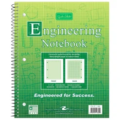 Notebooks|Roaring Spring Paper Products Signature 1-Subject Professional Notebooks, 8.5" x 11", Graph Ruled, 80 Sheets, Green (11382)
