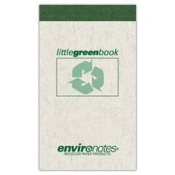 Notepads|Roaring Spring Paper Products Little Green Book, Gray Cover, Narrow Ruled, 3 x 5, White Paper, 60 Sheets