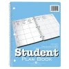 Academic Planners|Roaring Spring Paper Products 8.5" x 11" Academic Year Weekly Planner, Light Blue (12145)