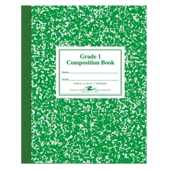 Composition Notebooks|Roaring Spring Paper Products Composition Notebooks, 7.75" x 9.75", Wide Ruled, 50 Sheets, Green (ROA77920)