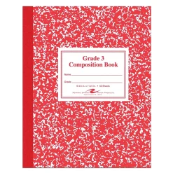 Composition Notebooks|Roaring Spring Paper Products 1-Subject Composition Notebooks, 7.75" x 9.75", Wide Ruled, 50 Sheets, Red (ROA77922)