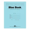 Notebooks|Roaring Spring Paper Products Exam 1-Subject Exam Notebook, 7" x 8.5", Wide Ruled, 12 Sheets, Blue (77513)