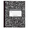 Composition Notebooks|Roaring Spring Paper Products 1-Subject Composition Notebooks, 7" x 8.5", Wide Ruled, 48 Sheets, Black (77333)