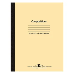 Composition Notebooks|Roaring Spring Paper Products 1-Subject Composition Notebook, 8" x 10.5", Wide Ruled, 48 Sheets, Assorted Color (ROA77501)