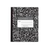 Composition Notebooks|Roaring Spring Paper Products Composition Notebooks, 7" x 8.5", Wide Ruled, 36 Sheets, Black (77332)
