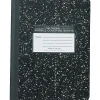 Composition Notebooks|Roaring Spring Paper Products 1-Subject Composition Notebooks, 9.75" x 7.5", Wide Ruled, 60 Sheets, Black (77222)