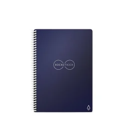 Notebooks|Rocketbook Core Reusable Smart Notebook, 6" x 8.8", Dot-Grid Ruled, 36 Pages, Blue (EVR-E-RC-CDF-FR)