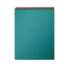 Notebooks|Rocketbook Flip Reusable Smart Notepad, 8.5" x 11", Lined & Dot Grid Ruled, 32 Sheets, Teal (FLP-L-RC-CCE)