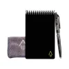 Notepads|Rocketbook Mini Smart Notepad, 3.5" x 5.5", Dot Grid Ruled, Black, 24 Sheets/Pad (EVR2-M-RC-A-FR)