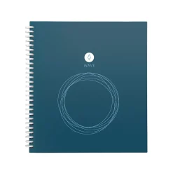 Notebooks|Rocketbook Wave 1-Subject Smart Notebook, 8.5" x 9.5", Dotted, 40 Sheets, Blue (WAV-S-K-A)