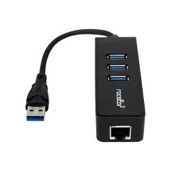 Rocstor Premium 3-Port USB 3.0 Hub, Black (Y10A179-B1)
