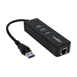 Rocstor Premium 3-Port USB 3.0 Hub, Black (Y10A179-B1)