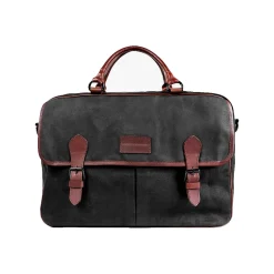 Rogue Canvas/Leather Business Messenger Bag, Black (WALMESSBAG-BLK)<Rogue Wallet Discount