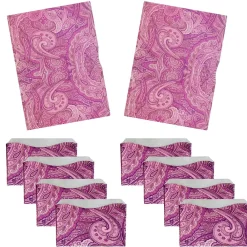 WalletGuard RFID Paper Travel Wallet, Purple, 10/Pack (WALRFIDPKGPAISL)<Rogue Wallet Outlet