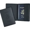 Debossed Passport Holder, Blue (204-BLUE-5)<Royce Leather Best