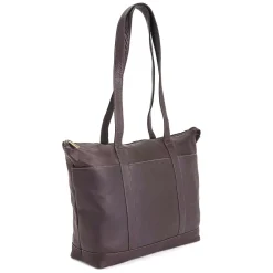 24-Hour Women's Travel Tote Bag in Colombian Leather (634-CAFE-VL)<Royce Leather Hot