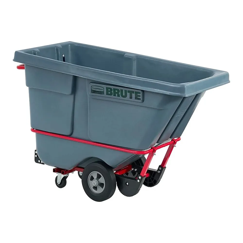 Rubbermaid Brute Standard-Duty Tilt Truck, 0.5 Cu. Yd., Gray (2192466)